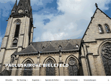 Tablet Screenshot of pauluskirche-bielefeld.de